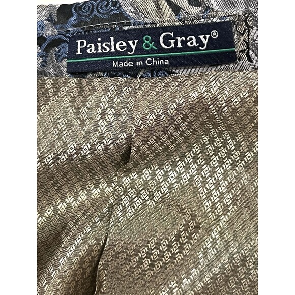 Paisley & Gray Blazer Men Size 38R Slim Fit Dragon Allover Print Sports Jacket - Picture 12 of 13